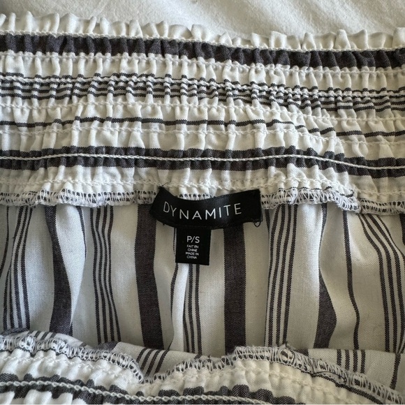 Dynamite grey and white striped top - Picture 6 of 6